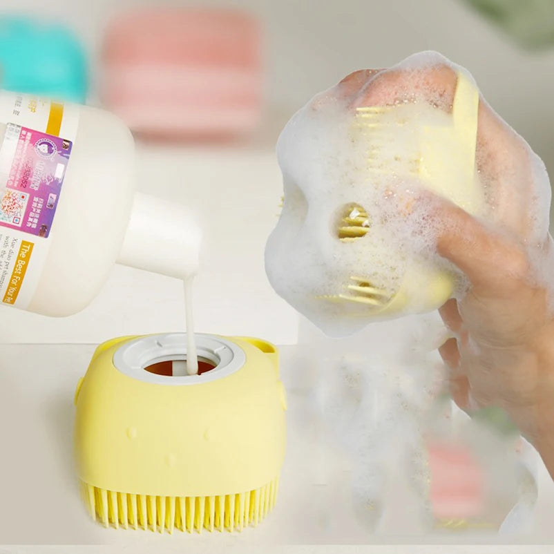 Pet Silicone Bath Brush