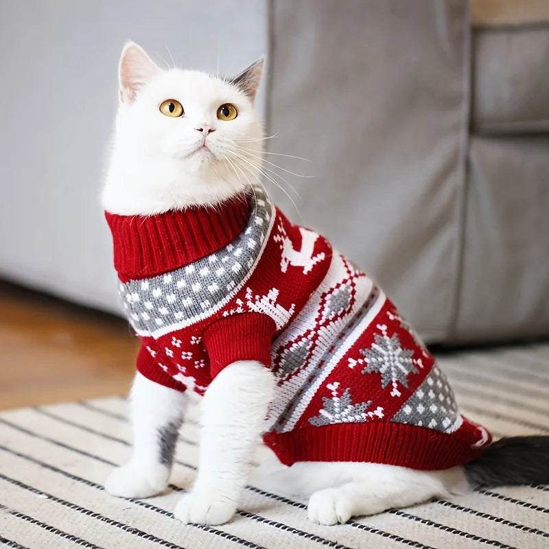 Cozy Christmas Pet Sweater